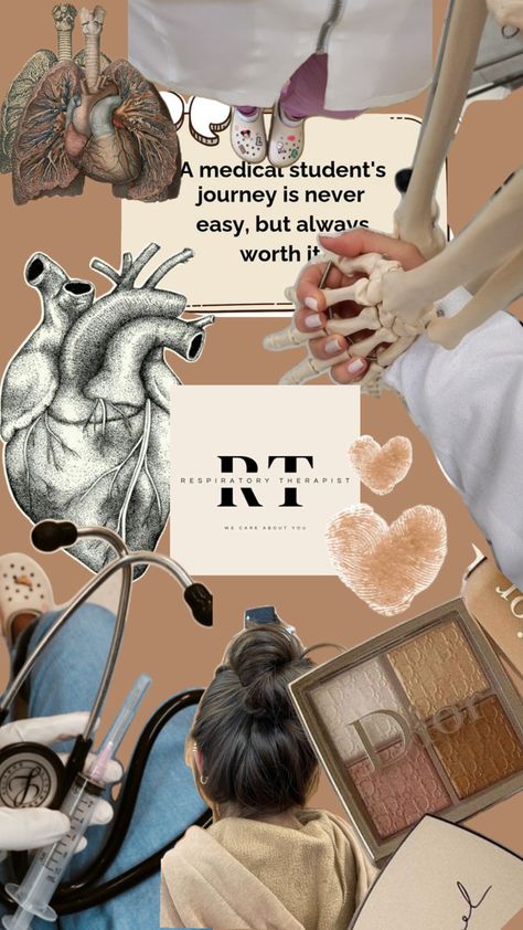 #medical Therapist Wallpaper, Respiratory Therapist Graduation, Respiratory Therapist Student, Respiratory Therapy Student, Nursing School Inspiration, Job Motivation, Nursing School Motivation, Dentistry Student, Medical School Life