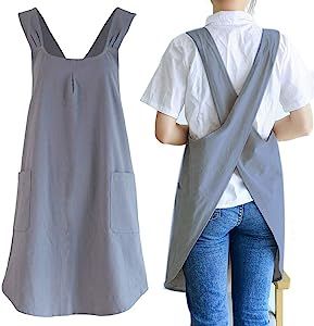 Cook Clothes, Square Apron, Back Kitchen, Baking Painting, Cooking Aprons, Aprons For Women, Japanese Apron, Cross Back Apron, Cute Aprons