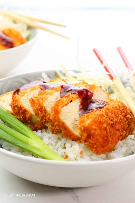 Best Ever Tofu Katsu - Simply Bakings Tofu Katsu, What Is Tofu, Savory Lunch, Katsu Recipes, Breaded Tofu, Tonkatsu Sauce, Sweet And Spicy Sauce, Tofu Dishes, Asian Inspired Dishes