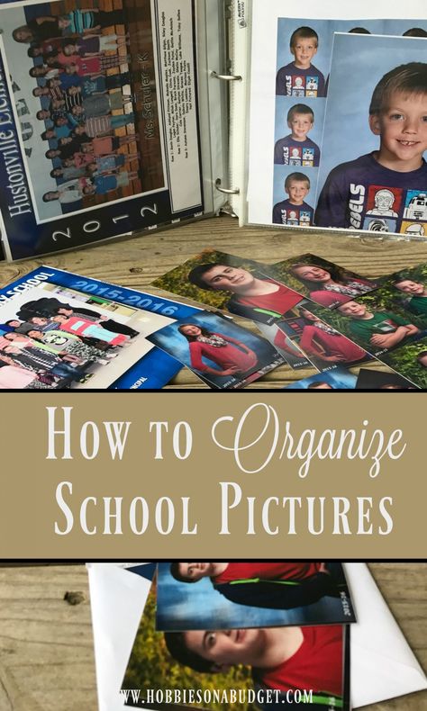 Looking for an easy way to organize school pictures? Just use this simple binder system to organize and file your kids school pictures! Organizing Pictures, Photo Organization Storage, School Paper Organization, Organize School, Organize Photos, Digital Photo Organization, Organizing Photos, Photography Organizations, Photo Organizing