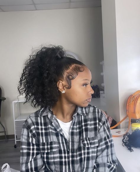 Ponytail Hairstyles High, Hairstyles High Ponytail, Curly Ponytail Weave, Hairstyles High, Hair Sleek, Slick Ponytail, High Ponytail Hairstyles, Weave Ponytail Hairstyles, Sleek Ponytail Hairstyles