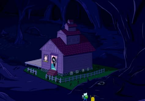 Adventure Time Marceline House, Marceline House, Adventure Time Cute, Adventure Time Theme, Adventure Time Background, Marshal Lee, Time Background, Minecraft W, Gilmore Girls Jess