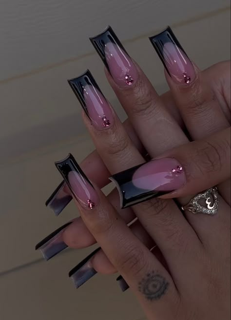 Long Acrylic Nail Designs, Girly Acrylic Nails, Long Acrylic Nails Coffin, Her Nails, Unique Acrylic Nails, Nail Sets, Bling Acrylic Nails, Acrylic Nails Coffin Short, Pink Acrylic Nails