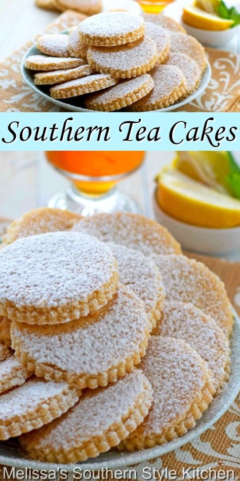 Southern Tea, Chess Pie Recipe, Tea Party Cookies, Tea Party Desserts, Tea Cake Cookies, Tea Cakes Recipes, Afternoon Tea Recipes, Southern Desserts, Tea Biscuits