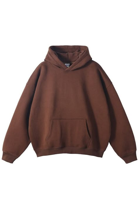 Dark Brown Clothes, Dark Brown Hoodie, Brown Hoodie Outfit, Hoodies Brown, Friend House, Shorts Outfits Women, Brown Hoodie, Loose Hoodie, Basic Hoodie