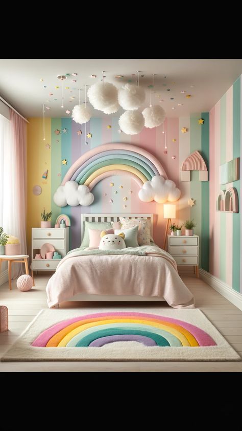 Girly Room Decor Ideas Small Spaces, Girls Bedroom Decor Ideas Kids, Pink Room For Girls Bedrooms, Room For Kids Girl, Bedroom Ideas Girls Kids, Children's Bedroom Ideas Girl, Little Kid Bedroom Ideas Girl, Small Room For Girls Ideas, Pastel Girls Room Bedroom