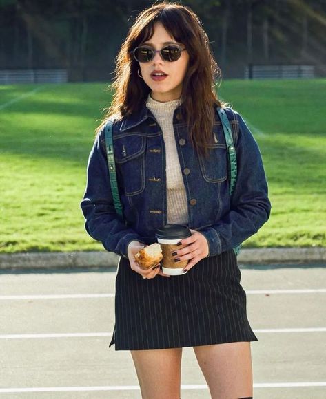 Jenna Ortega Miller's Girl Outfits, Millers Girl, Wardrobe Revamp, Fall Semester, 2024 Outfits, Movies Outfit, Studying Inspo, Jenna Ortega, 2024 Fashion