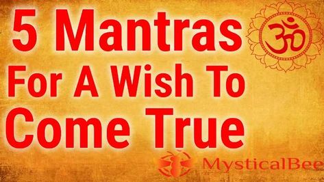 5 Mantras for A Wish To Come True – Mystical Bee Most Powerful Mantra, Powerful Mantras, Durga Mantra, Money Spells That Work, Hindu Quotes, Life Code, Healing Mantras, Life Mantras, Signs From The Universe