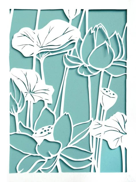 Paper Cutout Flowers, Paper Cut Art Templates Free Printable, Papercut Flowers, Cutout Art, Papercut Art, Cut Out Art, Paper Cutout Art, Chinese Paper, Paper Cut Design