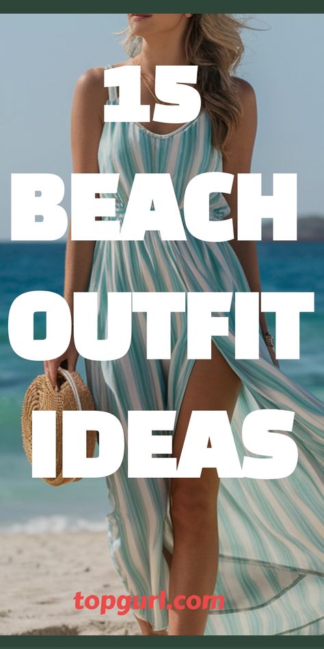 Beach Outfit Ideas to Make Waves This Summer Beach Outfit Modest Casual, Long Swim Cover Ups, How To Dress To The Beach, Beach Dressing Ideas For Women, How To Pose On The Beach Plus Size, Beach Holidays Outfit, Bachelorette Beach Weekend Outfits, Holiday Vacation Outfits, Beach Outfits For Couples