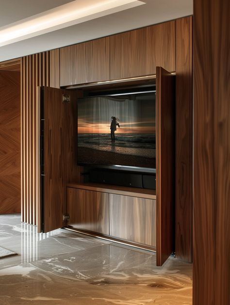 Tv Sliding Doors Hidden Tv, Hidden Tv Doors, Media Wall Hidden Tv, Concealed Tv Cabinet, Tv Cabinet With Doors Hidden Tv, Concealed Tv Wall, Tv Hidden In Cabinet, Hide Large Tv, Concealed Tv Hidden Tv Living Rooms