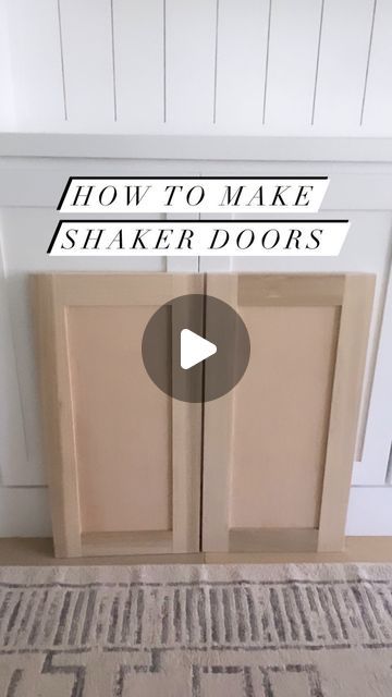 Natalie Park | DIY, Builds & Design on Instagram: "Shaker doors anyone?   Here’s how I made these shaker-style cabinet doors! I made these doors for an upper cabinet for my current drop-zone/mud space project! Reveal coming soon btw 😉   This is my second go-around at this, so check out my highlight bubble (Built-ins pt.3) for more details on how I made these shaker-style cabinet doors. It’s all saved there for you ☺️   Feel free to drop any questions you may have in the comments! ⬇️  #parkplaceabode #diyprojects #diyhome #homediy #homediyproject #homediyprojects #diyit #homerenovations #homesweethome #reelsofinsta #builtins #custombuiltins #homedecor #designtips #homedesign #shakercabinets #shakerdoors #woodworking" Diy Kitchen Doors Cabinet, Inside Cabinet Doors, Laminate Shaker Cabinets, Airing Cupboard Doors Ideas, Shiplap Kitchen Cabinet Doors, Diy Shaker Cabinets Kitchen, Cabinet Door Panel Ideas, Kitchen Cabnit Doors Ideas Diy, Diy Cabinet Upgrade