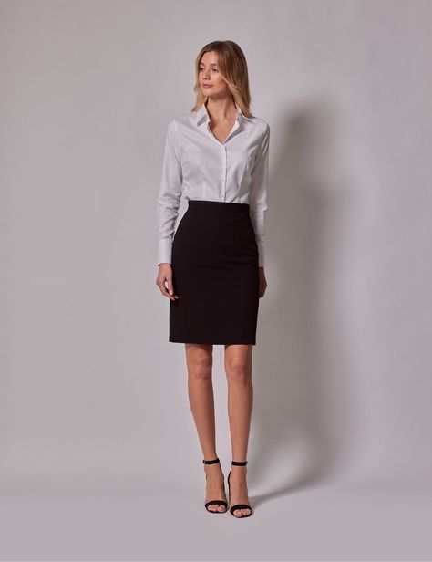 Women Work Suits Office Wear, Formal Business Attire Women Skirt, Business Core Outfits For Women, Skirt And Shirt Outfits Formal, Formal Work Outfits Women Office Wear, Classy Business Outfits Skirt, Suits Skirt For Women, Corporate Outfits For Women Classy Skirt, Embassy Interview Outfit