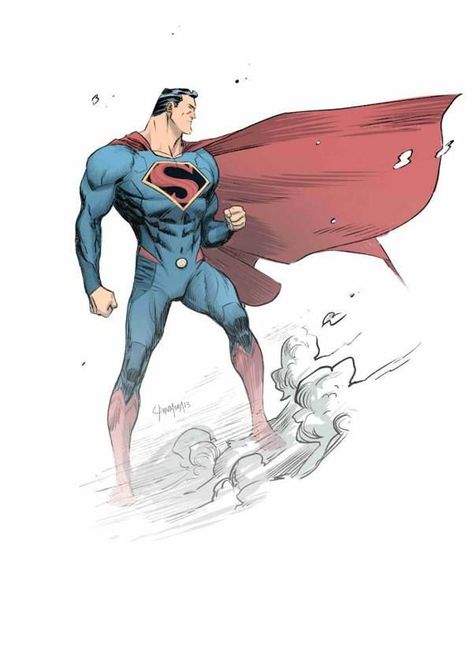 Superman Redesign, Dan Mora, Superman Artwork, Superman Family, Superman Man Of Steel, Superman Art, Superman Comic, Univers Dc, Super Man