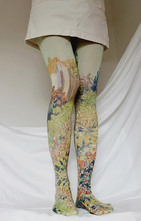 Tabbisocks Printed Tights – NARASOCKS Funky Tights, Printed Tights, Patterned Tights, I'm With The Band, Womens Tights, Cool Clothes, Look Cool, Clothing Ideas, Dream Wardrobe