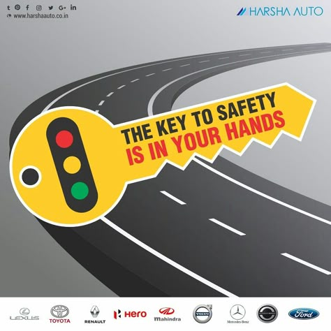 Traffic Safety Posters Drawing, Road Safety Poster Ideas For Competition, Road Safety Slogans, Workplace Safety Slogans, Road Safety Poster, Street Safety, Law Firm Design, Road Traffic Safety, Safety Quotes