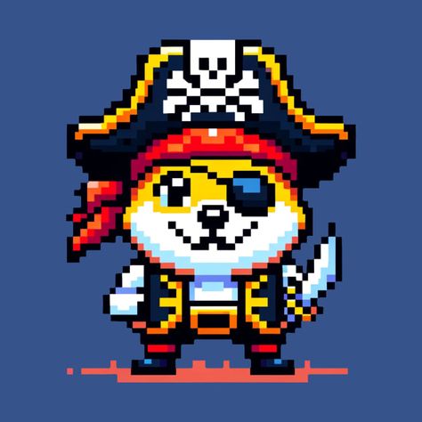 Check out this awesome '8-Bit+Doge+Pirate+-+Crypto+Sea+Adventure' design on @TeePublic! Pirate Island, Sea Adventure, Adventure Design, Perler Ideas, Adventure Of The Seas, 8 Bits, Pirate Theme, 8 Bit, Kids Magnets