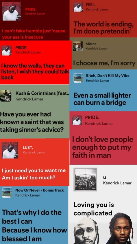 #kendricklamar #kendrick #kendricklamarforlife #music #vibes #lyrics #kendricklamarlyrics #red #wallpaper #wallpapers #wallpaperaesthetic #wallpaper collage #musicwalpaper Kendrick Lyrics, Kendrick Lamar Music, Kendrick Lamar Songs, Kendrick Lamar Lyrics, K Dot, Metro Boomin, Android Wallpaper Art, What Is Life, Rap Lyrics Quotes