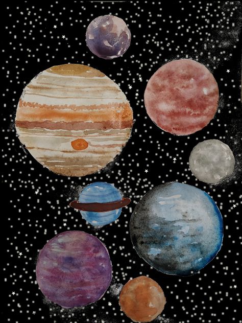 #astrology #astrology art #planets #watercolor #watercolor art #unicorn astrology#watercolor planets Astronomy Aesthetic, Planet Aesthetic, Planets Astrology, Astrology Aesthetic, Module Design, Space Aesthetic, Planets Art, Astrology Art, Planet Fitness