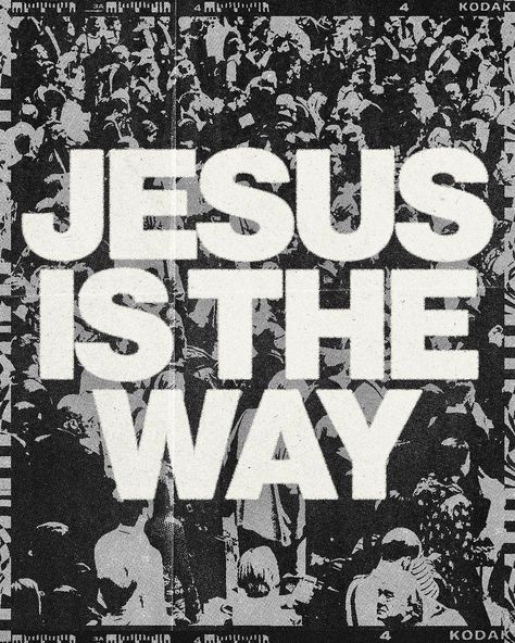 Christianity Black And White Graphic Design Art, Church Graphic Design Social Media, Youth Church Graphic Design, Jesus Graphic Design, Video Branding, Church Media Graphics, Church Merch, Shirt Graphic Design, Jesus Is The Way