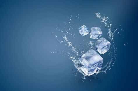 Photo water splashing on ice cubes isola... | Premium Photo #Freepik #photo #ice-cube #ice #ice-block #ice-cold Photo Water, Water Splashing, Background Winter, Snow Water, Uhd Wallpaper, Media Quotes, Water Background, Abstract Graphic Design, Water Effect