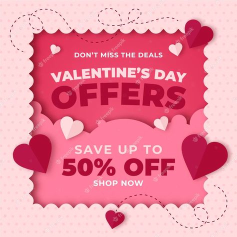 Free Vector | Valentine's day sale promo Valentine's Day Poster Design, Shopping Banner, Valentine Offers, Valentine Day Offers, Valentines Day Post, Mothers Day Sale, Valentine Poster, Valentine's Day Poster, Valentines Day Poster