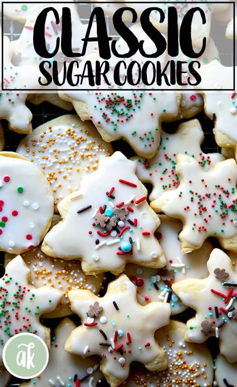 Classic Cream Cheese Cutout Cookies! These are my absolute favorite go-to holiday cookie. These cutout cookies hold their shape when baked, they're sweet, tender, and tasty, and most important, the children love them. More to the point, the children love making them. #classic #cream #cheese #cutout #cookies #christmas #holiday #baking #sugar Cutout Cookies Christmas, Cream Cheese Sugar Cookie Recipe, Alexandra Cooks, Christmas Cutout Cookies, Cream Cheese Sugar Cookies, Cut Out Cookie Recipe, Vegetarian Ideas, Christmas Cutouts, Cutout Cookies