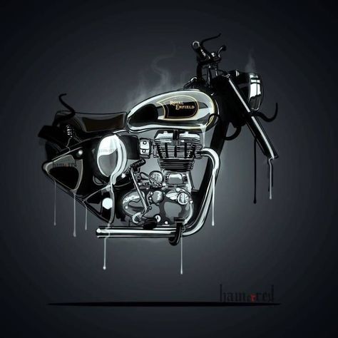 Royal Enfield Bullet, Design Line, Classic Series, Bike Art, Custom Motorcycle, Royal Enfield, Extreme Weather, New Model, Motorcycles