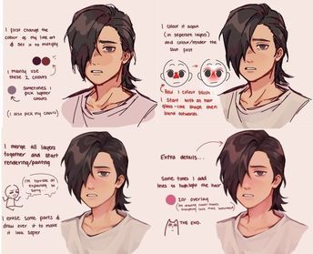 Hair Rendering Tutorial, Jelly Artstyle, Hair Rendering, Rendering Tutorial, Art Advice, How To Shade, Coloring Tips, Digital Art Beginner, Digital Painting Tutorials