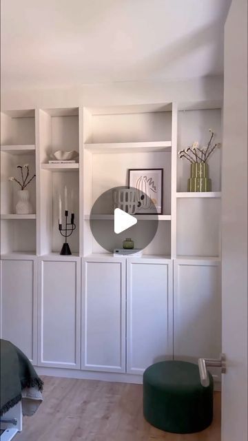 Before & After | Design Ideas on Instagram: "Unleash your creativity with @villa_karole’s IKEA BILLY DIY built-in cabinet project! ✨ Whether it’s for books, decor, or essentials, this elegant solution has got you covered. Don’t miss out on the details available on her page under the “Billy DIY” highlight!  Seeking more DIY brilliance? Visit @villa_karole’s profile for a wealth of ideas and inspiration to personalize your space! 🌟🔨  ©️ All Rights And Credits Reserved To The Respective Owners  👉 Follow @beforeafter_ideas  👉 Follow @beforeafter_ideas  👉 Follow @beforeafter_ideas  . . . . . #ikeahack #ikea #ikeahacks #ikeadiy #ikeahome #ikeaideas #ikealover #interiordesign #interiorinspiration #interiorhacks #diy #diyhomedecor #diyideas #diyproject #diycrafts #home #storage #kitchendesign Buffet Billy Ikea, Ikea Billy Bookcase Ideas Living Room, Ikea Hack Storage Cabinets, Ikea Wall Cabinets Living Room, Ikea Built In Hack Living Room, Built In Billy Bookcase Diy, Ikea Billy Office, Billy Built In Bookcase, Ikea Billy Built In