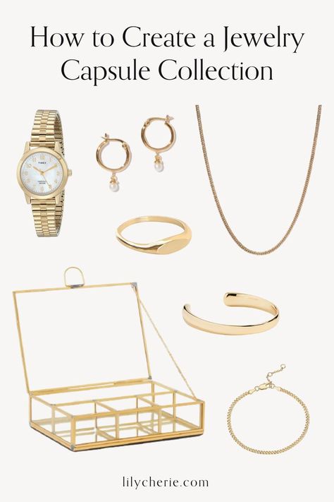 French Jewelry Style, Capsule Wardrobe Jewelry, Jewelry Capsule, Capsule Fashion, French Style Clothing, Minimalist Fashion Summer, Wardrobe Checklist, Capsule Wardrobe Checklist, Basic Wardrobe Essentials