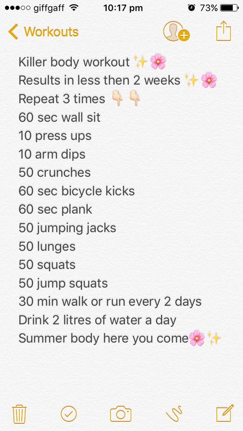 Get a killer summer bod with this workout! Summer Body Workout Plan, Motivasi Diet, Killer Body, Month Workout, Summer Body Workouts, Trening Fitness, Body Workout At Home, Workout Results, Home Exercise Routines