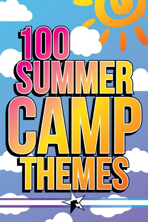 Since summer camps are right around the corner. Many camps have themed days or if it is sleep away you get to deck out your cabin. Because of this, we compiled a list of ideas for themes! Summer Camp Theme Ideas, Camp Theme Ideas, Summer School Themes, 90s Olympics, Summer Daycare, Preschool Summer Camp, Summer Camp At Home, Camp At Home, Camp Themes