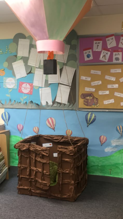 Air Balloon Classroom Theme, Hot Air Balloon Classroom Theme, Hot Air Balloon Classroom, Travel Theme Classroom, Hot Air Balloon Theme, Hot Air Balloon Craft, Balloon Theme, Hot Air Balloon Decorations, Hot Air Balloon Festival