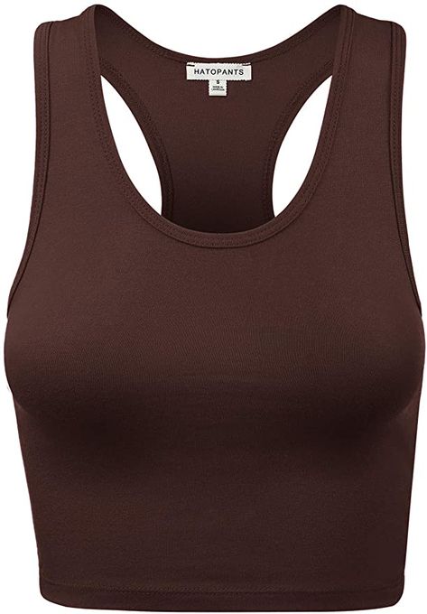 Tops Amazon, Basic Crop Tops, Amazon Clothing, Tøp Aesthetic, Tank Crop Top, Cotton Camisole, Rodeo Outfits, Best Tank Tops, Link Click