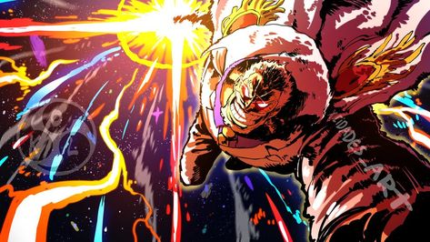 Galaxy Impact, One Piece Fanart, Crossover, One Piece, Anime, Art