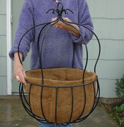 18 imperial hanging planter basket only no liner decorative kinsman garden company baskets large planters september