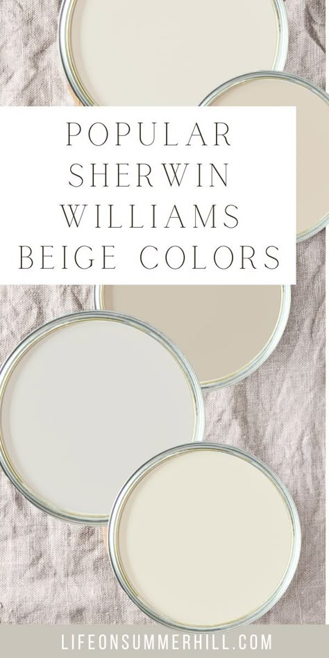 Paint Colors Interior Home, Very Light Beige Paint, Neutral Painted Ceiling, Best White Cream Paint Color, Tan Walls Bedroom Color Palettes, Cream Kitchen Cabinet Paint Colors, Creamy White Interior Paint Colors, Sherwin Williams Creamy White Cabinets, Creamy Paint Colors Sherwin Williams