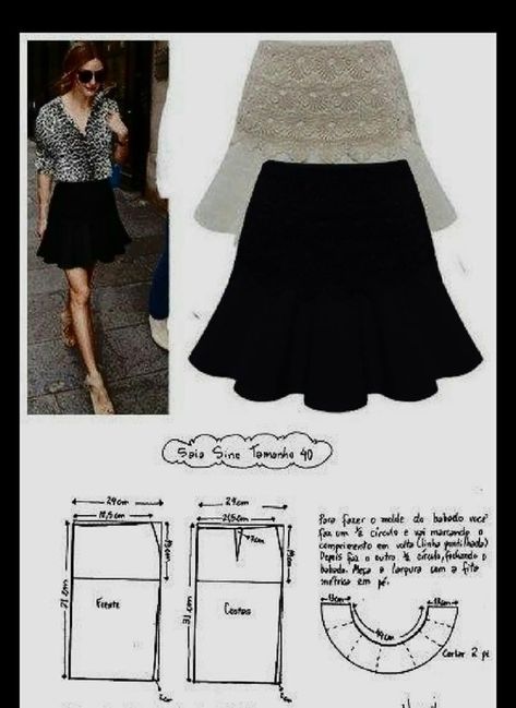 Pola Rok, Diy Skirts, Diy Fashion Trends, Diy Fashion Projects, Skirt Inspiration, Girls Dress Sewing Patterns, How To Make Skirt, Skirt Patterns, Design Moda