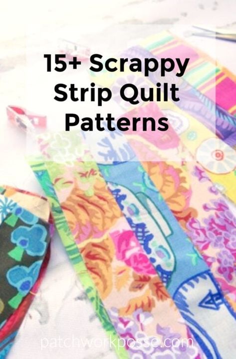 Strip Scrap Quilt, Scrap Strip Quilt Ideas, Scrap Quilts Patterns Leftover Fabric, Stripe Quilt Pattern, Strip Quilting, Machine Quilting Pattern, Strip Quilt Patterns, Layer Cake Quilt Patterns, Strip Quilt