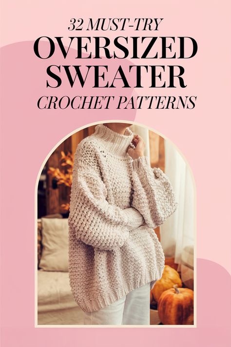 32 Chic Oversized Sweater Crochet Patterns for Every Season Oversized Chunky Sweater Crochet Pattern, Comfy Crochet Sweater, Fun Crochet Sweater Pattern, Womens Sweater Crochet Pattern Free, Crochet Snuggie Pattern, Pound Of Love Yarn Patterns, One Piece Crochet Sweater, Crochet Oversized Pullover Sweater Pattern Free, Oversize Crochet Cardigan