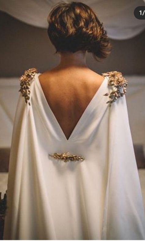 Bridal Dresses Vintage, Vintage Inspired Wedding Dresses, Cape Wedding Dress, Greek Wedding, Wedding Gowns Vintage, فستان سهرة, Vintage Inspired Wedding, Cape Dress, Best Wedding Dresses