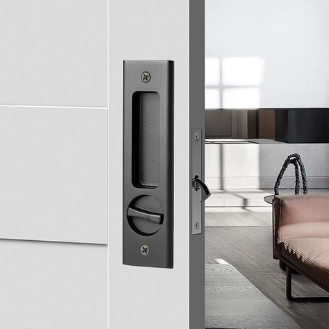 Double Barn Doors Sliding, Double Pocket Door, Bathroom Door Locks, Barn Door Lock, Barn Door Cabinet, Barn Door Locks, Pocket Door Lock, Invisible Doors, Doors Ideas