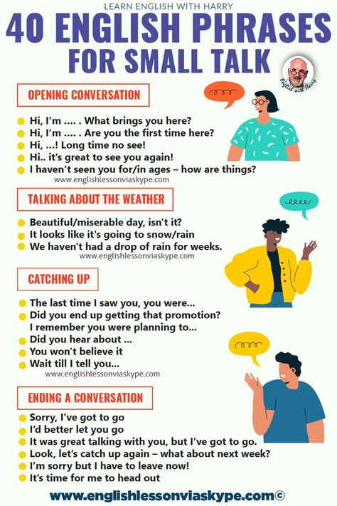 How to master small talk in English? Common small talk phrases. Online English lessons on Zoom. Visit www.englishlessonviaskype.com #learnenglish #englishlessons #EnglishTeacher #vocabulary Learn Speaking English, Speaking English Fluently, Improve English Speaking, Speak Fluent English, English Speaking Skills, Better English, English Phrases Idioms, Improve English, Conversation Skills