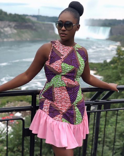 African Print Dress Styles, Gown Ankara, Style Collab, African Print Long Dress, Short Ankara Dresses, Ankara Tops, African Fabric Dress, African Fashion Skirts, Latest Ankara