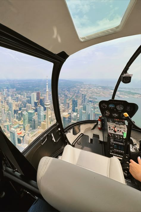 Helicopter Ride Aesthetic, Helicopter Inside, Helix Aesthetic, Helicopter Date, Helicopter Aesthetic, Toronto Views, Toronto Aesthetic, Scuba Diving Suit, Dream Places To Go