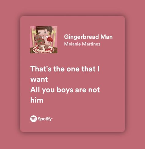 Song Diary Ideas, Gingerbread Man Melanie Martinez, Melanie Martinez Song Quotes, Melanie Lyrics, Song Diary, Melanie Martinez Lyrics, Playlist Icons, Pink Song Lyrics, Melanie Martinez Songs