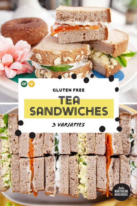 Gluten Free Tea Sandwiches, Gluten Free Tea Party Food, Gluten Free Tea Party, Gluten Free High Tea, Vegan Caprese, Chia Bread, High Tea Sandwiches, Gluten Free Afternoon Tea, Little Sandwiches