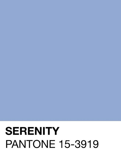 Serenity Pantone 15-3919 Spring/Summer 2016 Bleu Pantone, Pantone Serenity, Pantone 2016, Rose Quartz And Serenity, Pantone Colours, Pantone Colour Of The Year, Rose Quartz Serenity, Pantone Colour Palettes, Serenity Blue