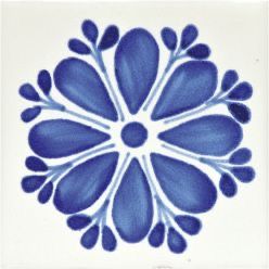 Folk Art Flowers, Keramik Design, Blue Pottery, Pottery Designs, Mexican Art, Tile Art, Pottery Painting, Vibrant Blue, Tile Patterns